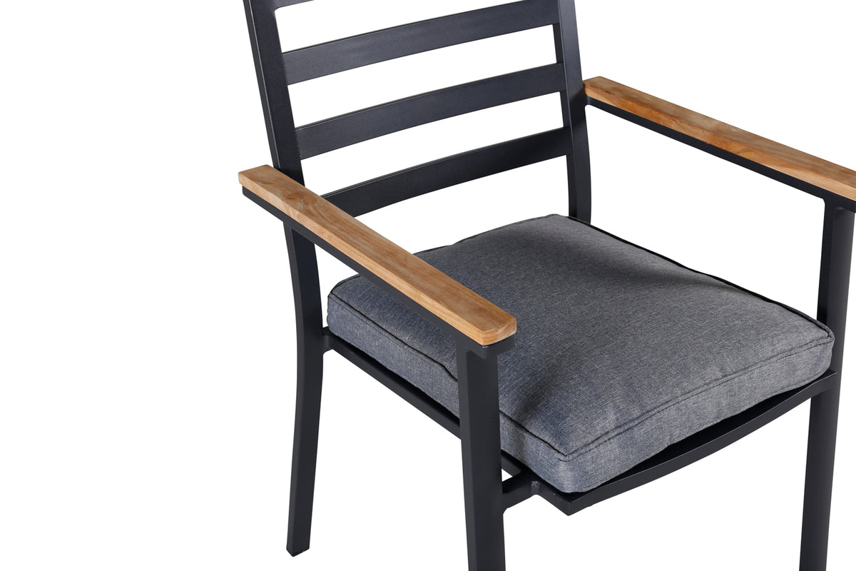 Brasilia Spisebordsstol 2-pak Sort