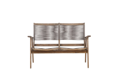 2-personers sofa, brun