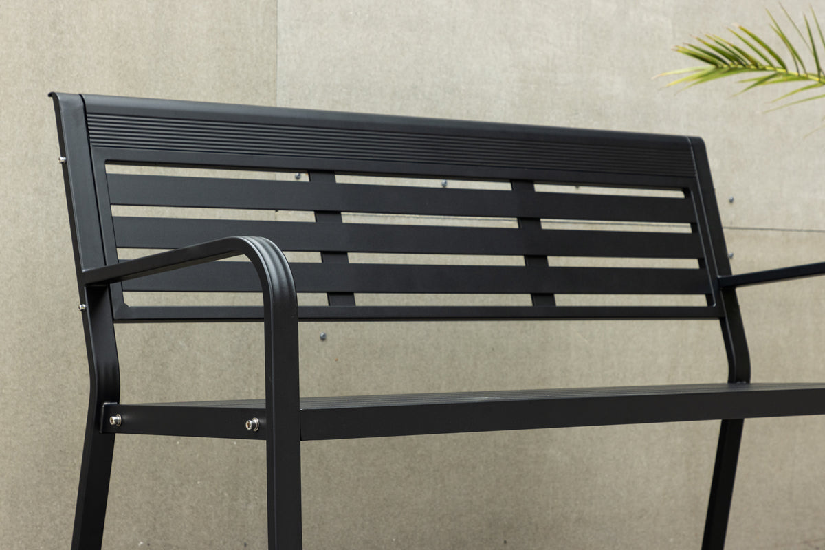 Bænkesofa 60 x 84 x 125 Sort