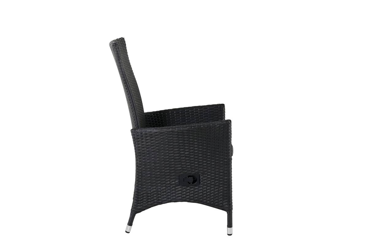 Lænestol 2-pak Sort