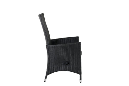 Lænestol 2-pak Sort