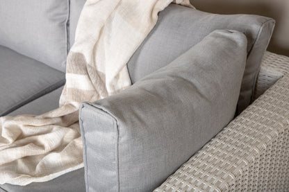 Hjørnesofa sæt Hvid Grå