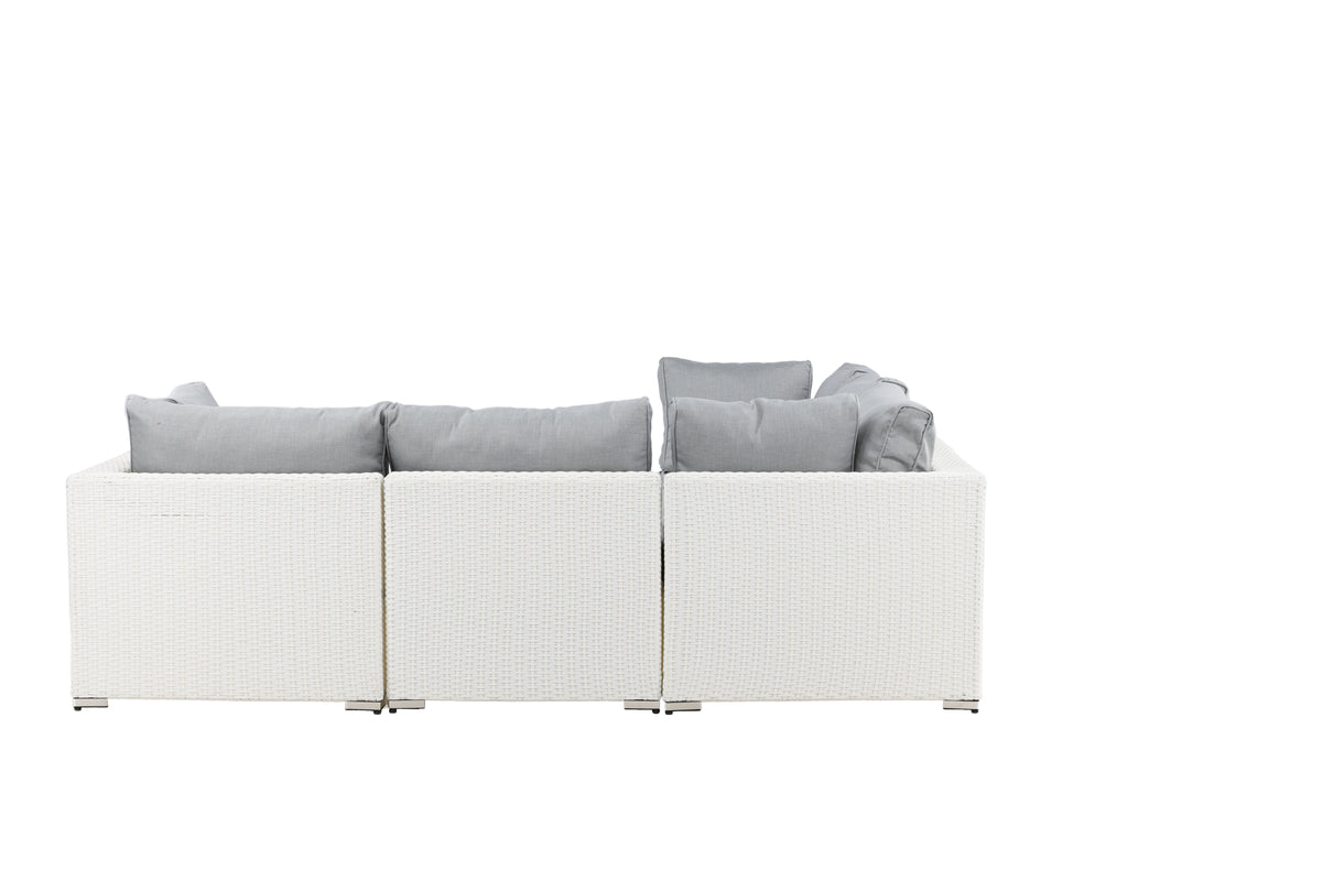 Hjørnesofa sæt Hvid Grå