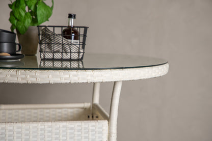 Rundt spisebord 90 Hvid