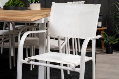 Spisebordsstol 2-pak Hvid