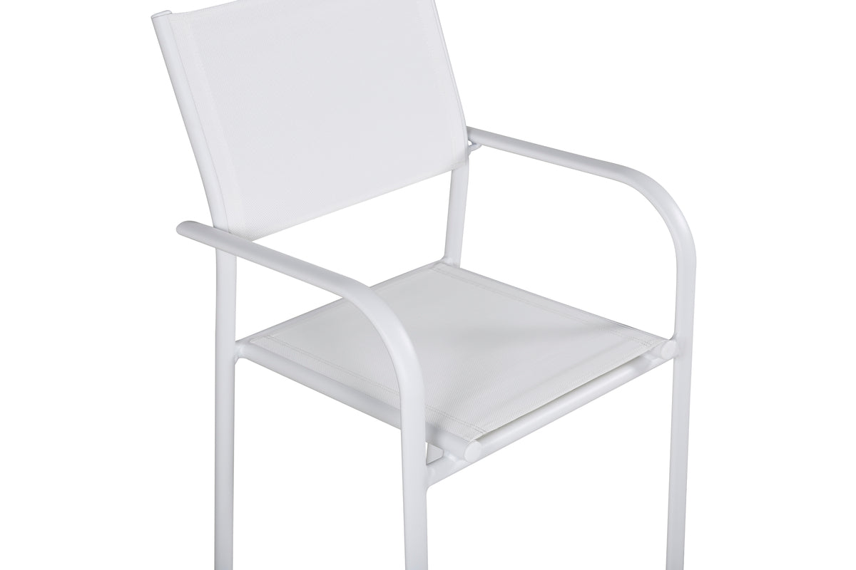 Spisebordsstol 2-pak Hvid