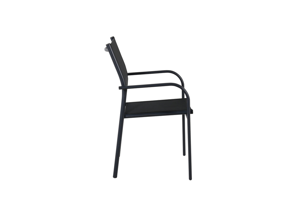 Spisebordsstol 2-pak Sort