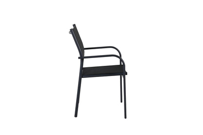 Spisebordsstol 2-pak Sort