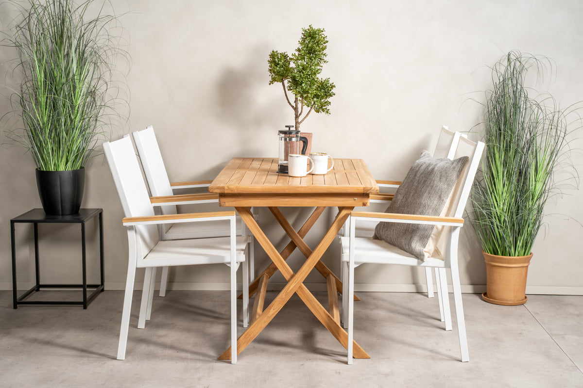 Spisebordsstol 2-pak Hvid