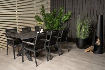 Spisebordsstol 2-pak Sort