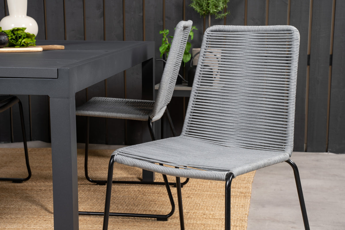 Spisebordsstol 2-pak Grå