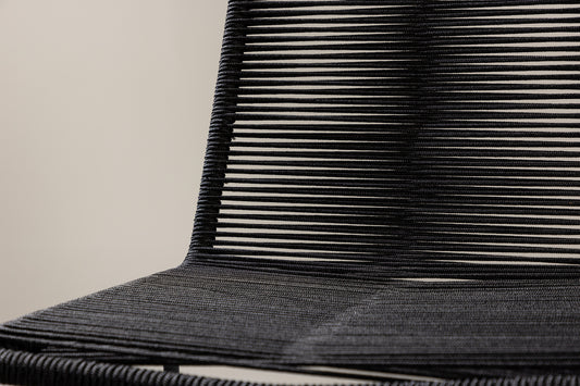 Spisebordsstol 2-pak Sort