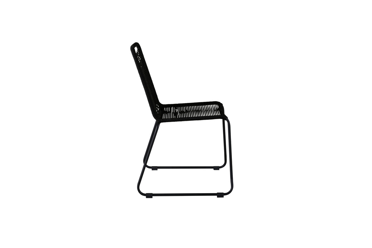 Spisebordsstol 2-pak Sort