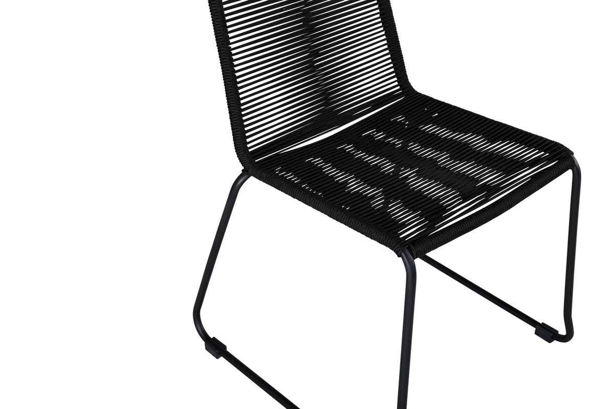 Spisebordsstol 2-pak Sort