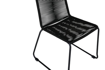 Spisebordsstol 2-pak Sort