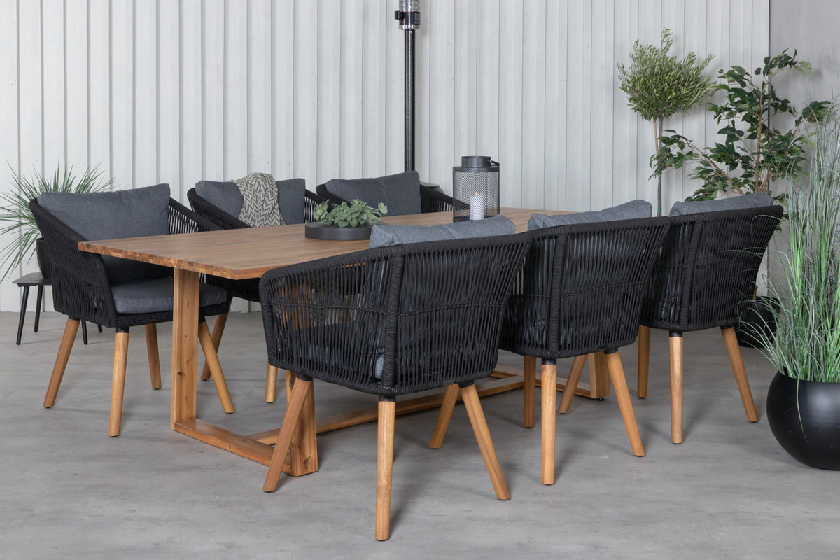 Chania Spisestole 2-pak Sort