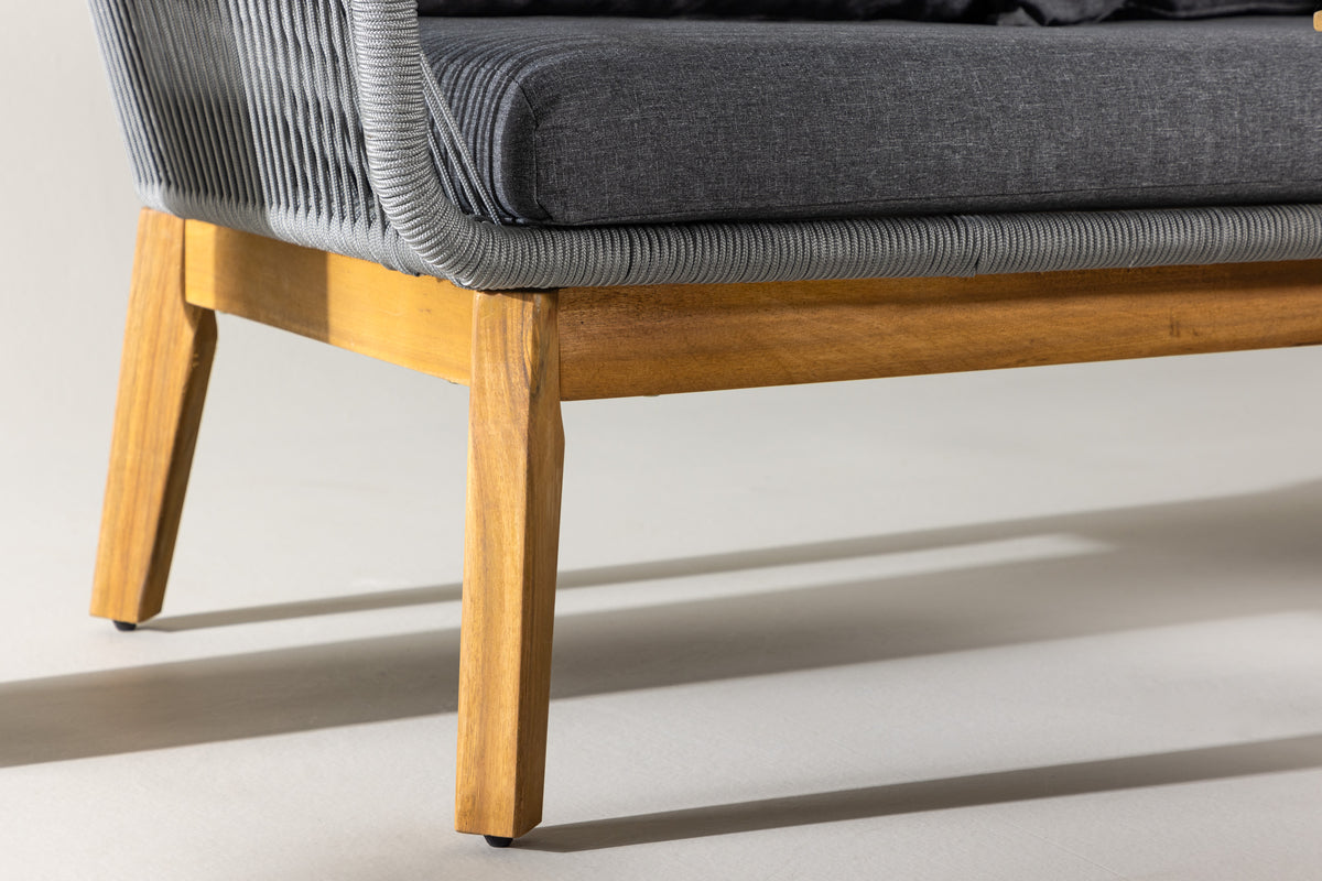 Hjørnesofa sæt Natur Grå