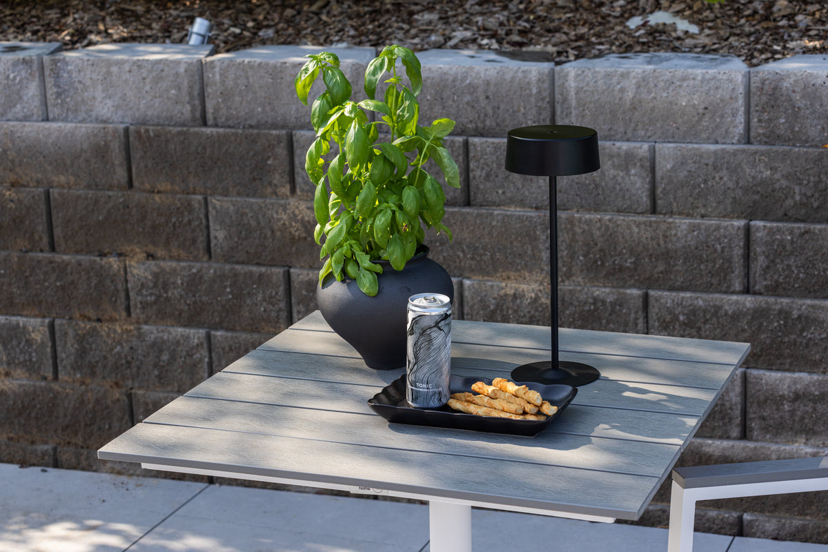 Colorado Cafébord 70 x 70 Grå