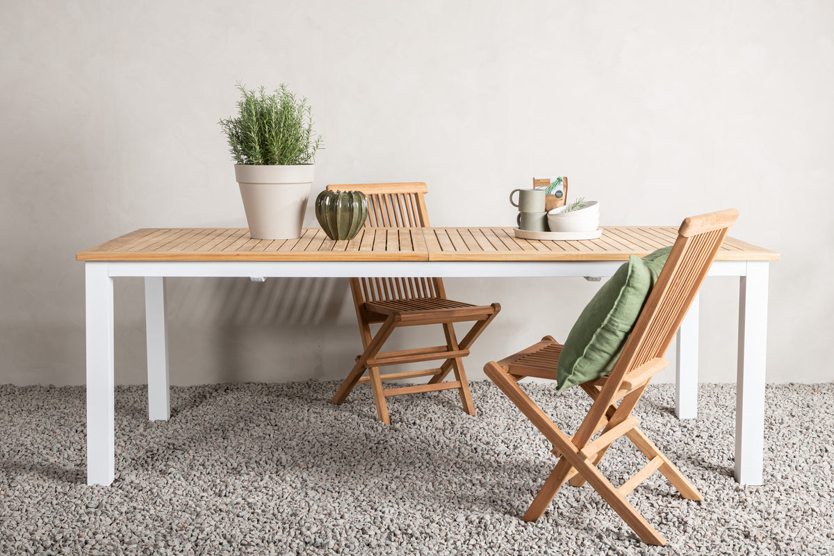 Panama Rektangulært spisebord 224 x 100 Hvid