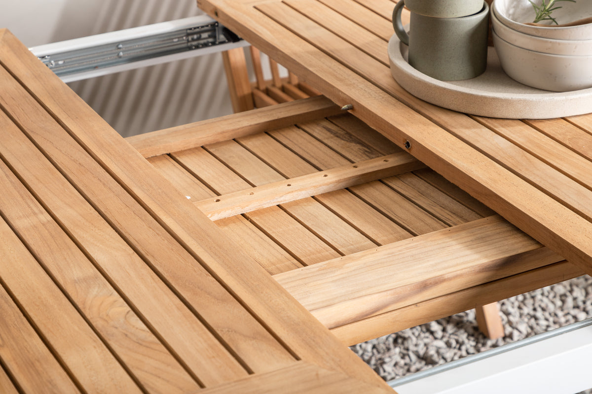 Panama Rektangulært spisebord 224 x 100 Hvid