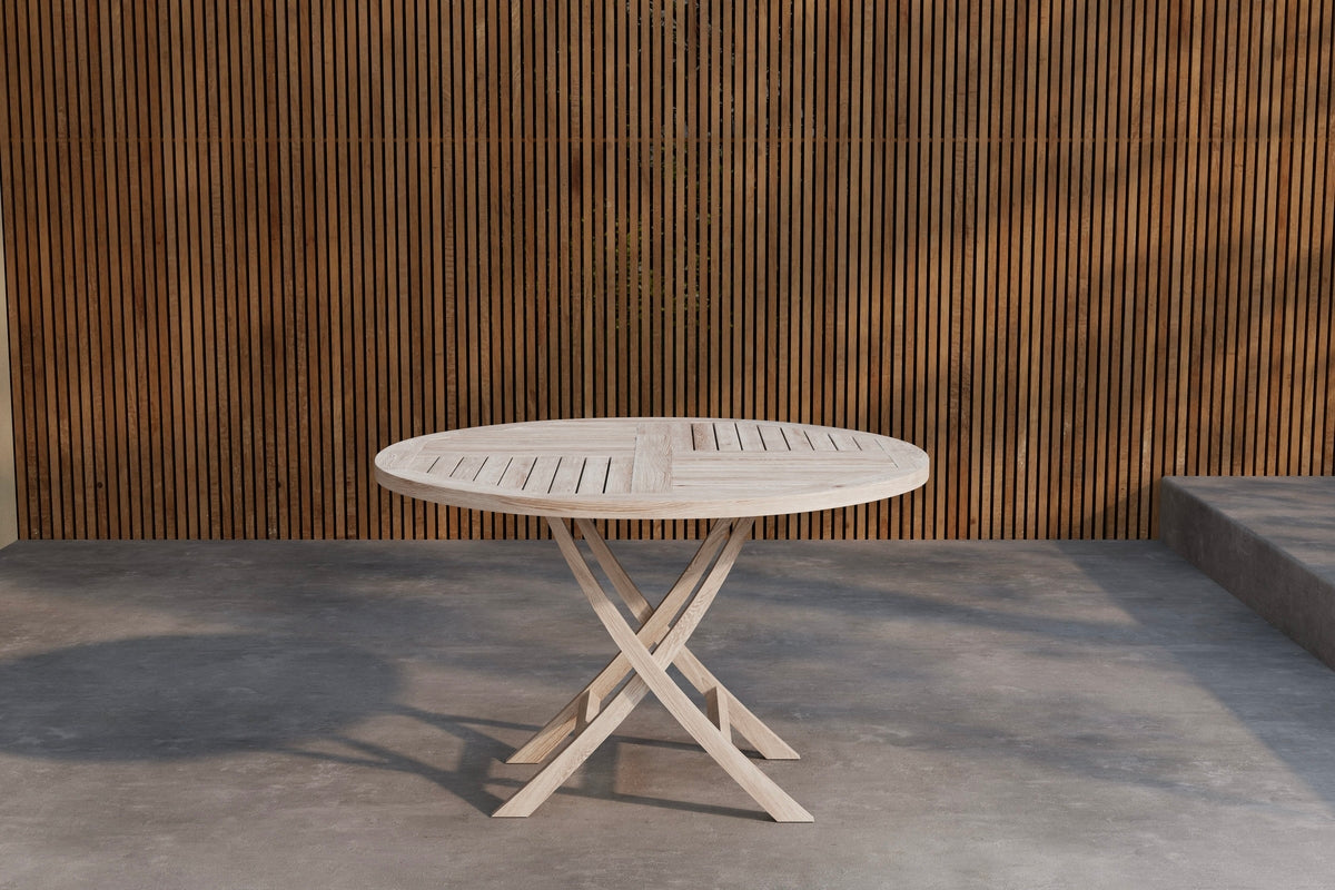 Rundt spisebord 120 Whitewash