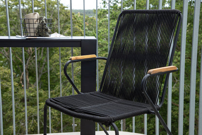 Spisebordsstol 2-pak Sort