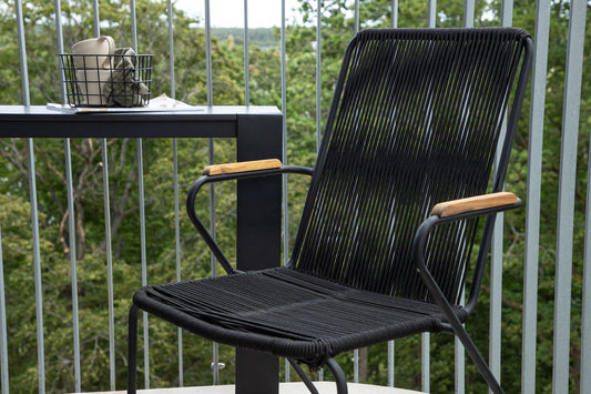 Spisebordsstol 2-pak Sort