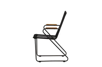 Spisebordsstol 2-pak Sort