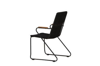 Spisebordsstol 2-pak Sort