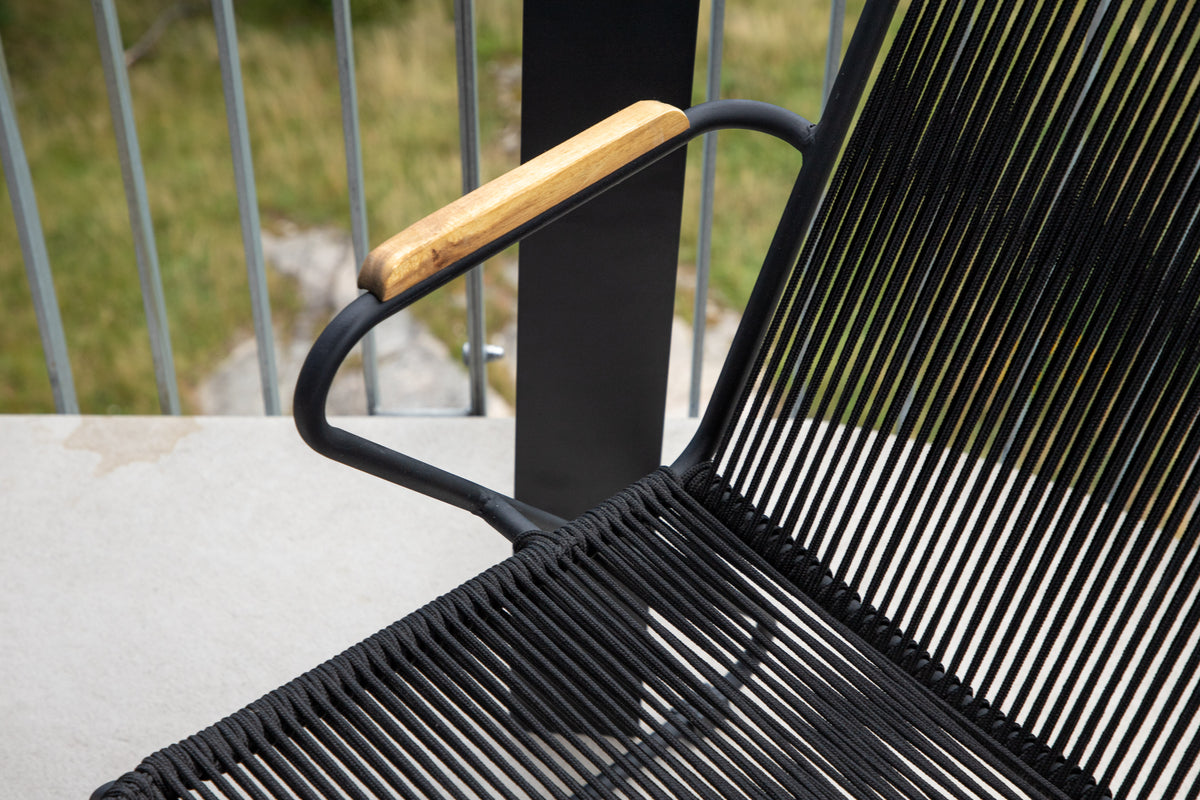 Spisebordsstol 2-pak Sort