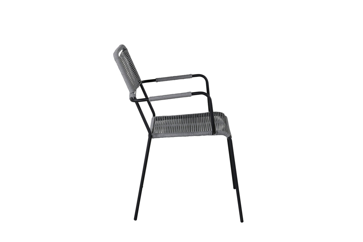 Spisebordsstol 2-pak Grå