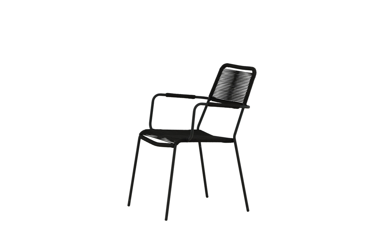 Spisebordsstol 2-pak Sort