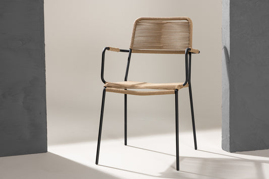 Lindos Spisebordsstole 2-pak Brun