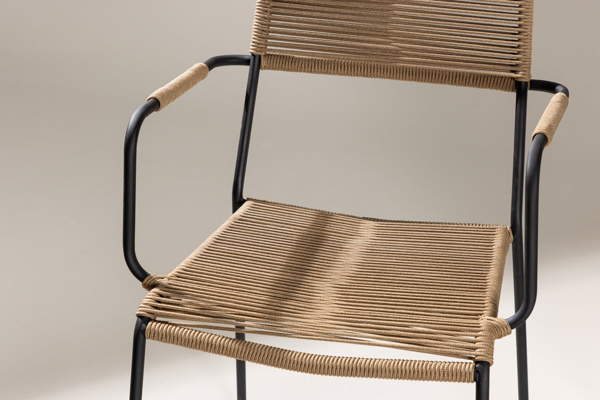 Lindos Spisebordsstole 2-pak Brun