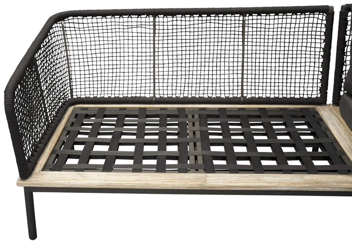 Hjørnesofa sæt Nature Sort