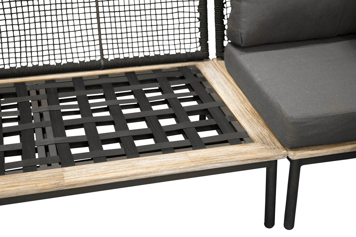 Hjørnesofa sæt Nature Sort