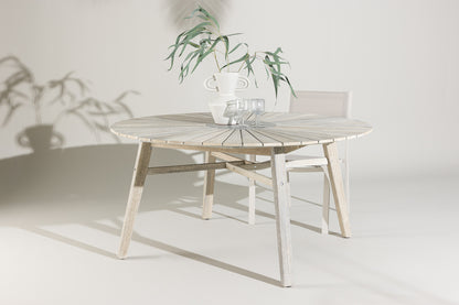 Rives Runde Spiseborde ⌀150 Hvidpudset