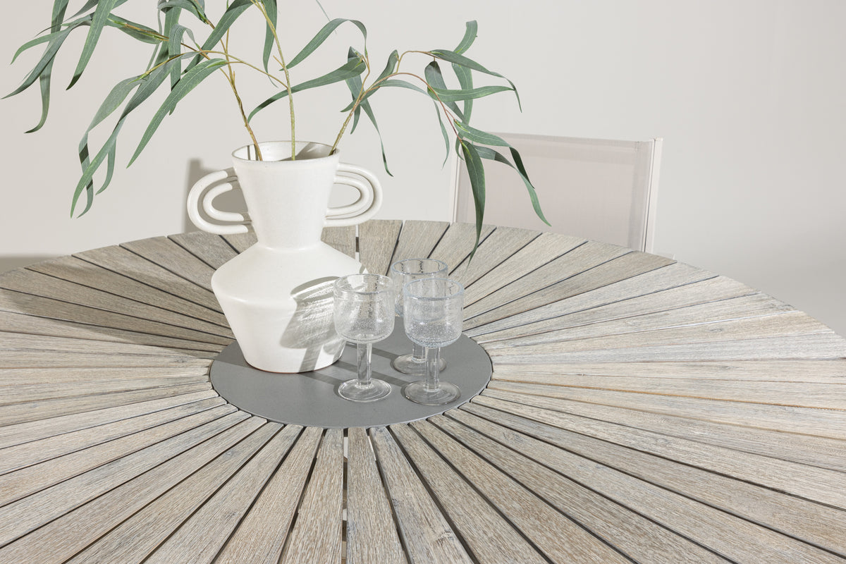 Rives Runde Spiseborde ⌀150 Hvidpudset