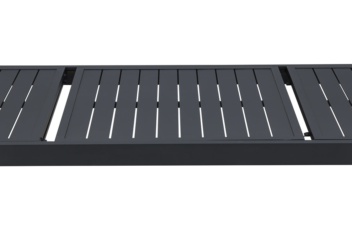 Rektangulært spisebord 160/240 x 100 Sort