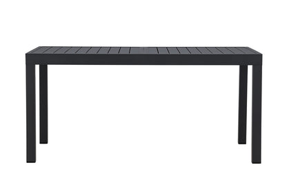 Rektangulært spisebord 160/240 x 100 Sort