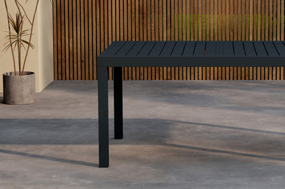 Rektangulært spisebord 160/240 x 100 Sort