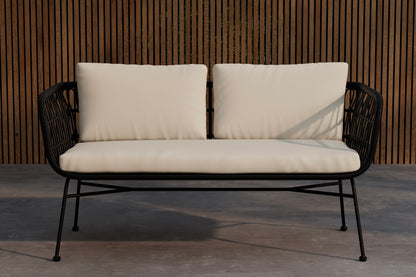 3-personers sofa, sort