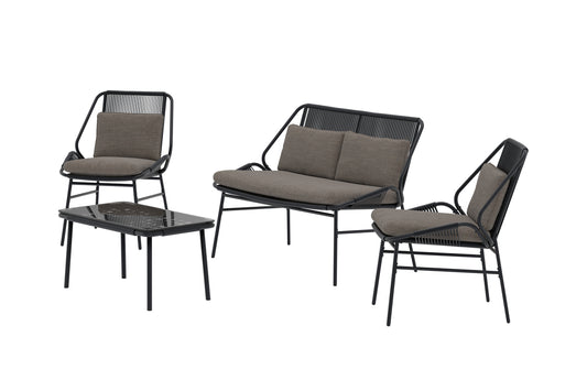 Sofa Sæt Sort Sort