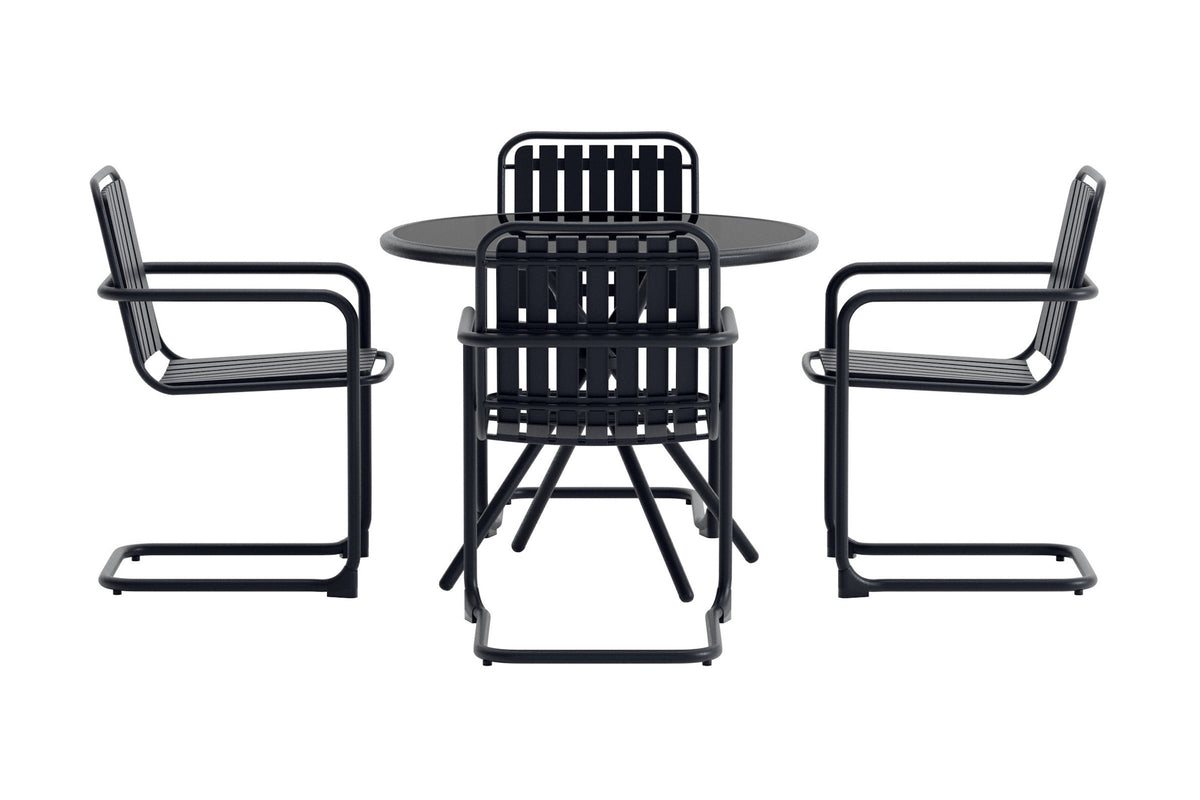 Spisestuesæt Sort Sort
