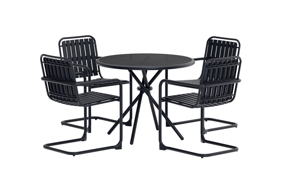 Spisestuesæt Sort Sort