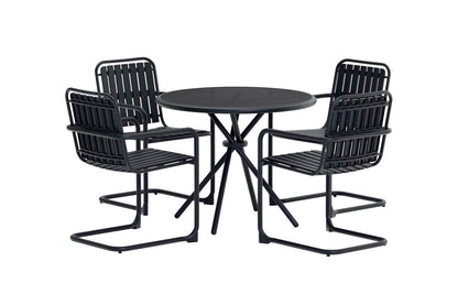 Spisestuesæt Sort Sort