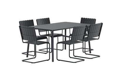 Spisestuesæt Sort Sort