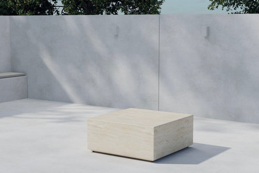 Sidebord 80 x 80 x 35 Beige