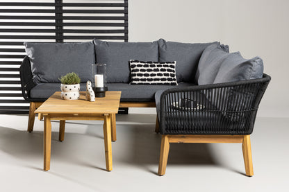 Hjørnesofa sæt Nature Sort