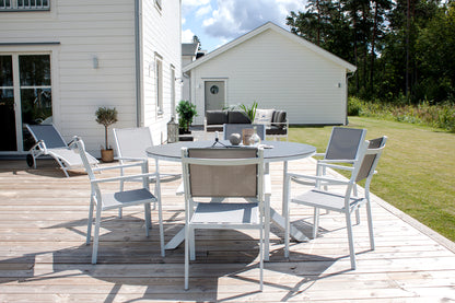 Copacabana Table ø 140 - White/Grey